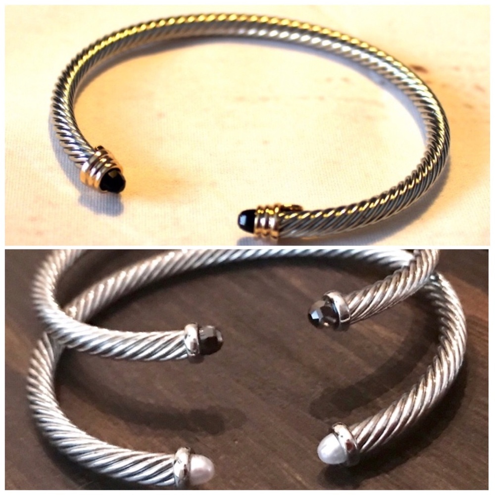 Cable Cuff Bracelet Bundle